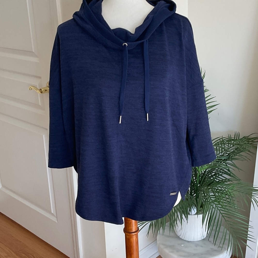 Calvin Klein Performance Deep Blue Cowl Neck Sweater